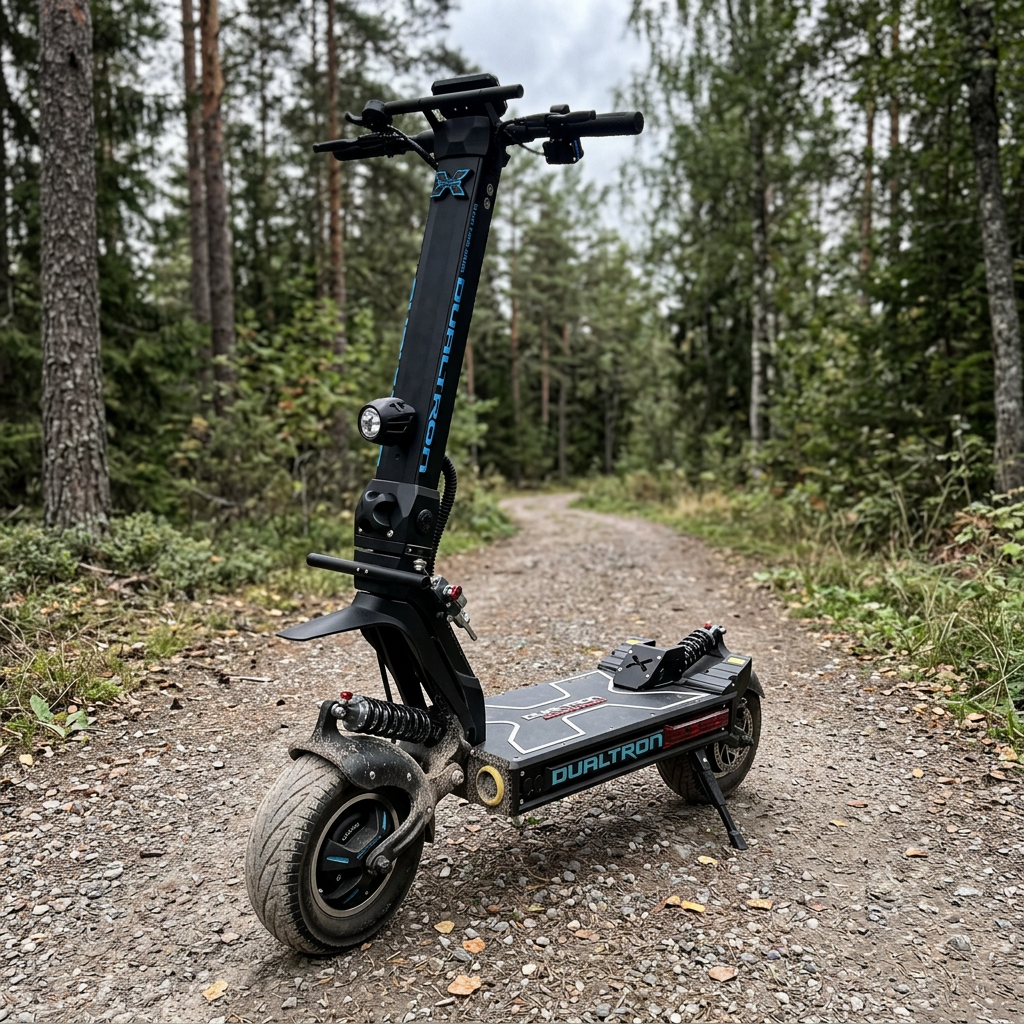 Kundenfoto: Scooter auf einem Waldweg